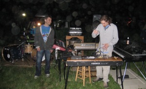 Setting up at the Dead at the Gorge 2009